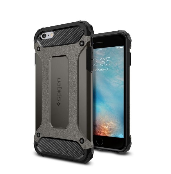 iPhone 6s Plus Case Spigen Tough Armor Tech Ultimate Shock-Absorb Gunmetal Dual Layer Ultimate Rugged Protection Case for iPhone 6s Plus